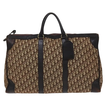 Christian Dior Vintage Trotter Boston Diorissimo Canvas, Brown, Canvas, Handbag