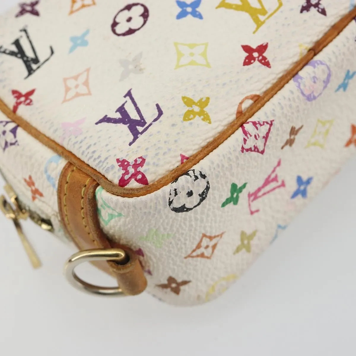 Louis Vuitton Wapity Trousse Monogram Multicolor, White, Canvas, Clutch