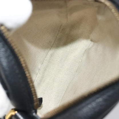Gucci Logo Zip Messenger Printed Leather, Black, Leather, Clutch