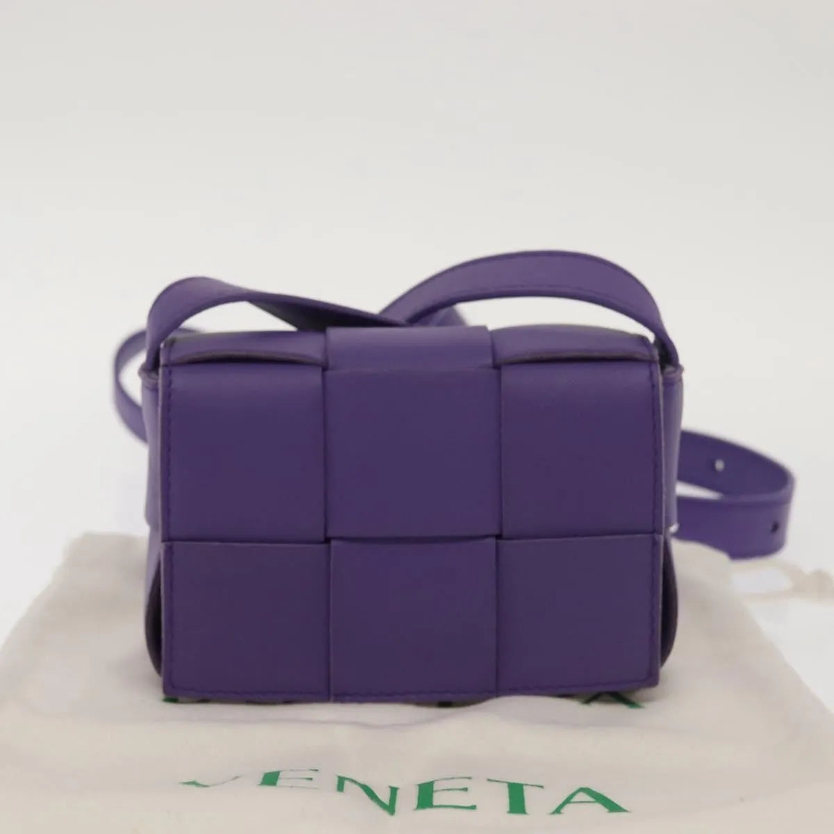 Bottega Veneta Cassette Maxi Intrecciato Leather, Purple, Leather, Clutch