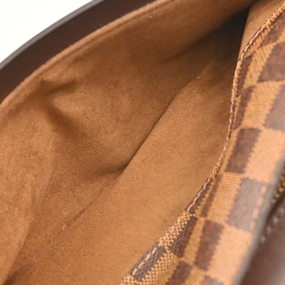 Louis Vuitton Pochette Saint Louis Damier, Brown, Canvas, Clutch