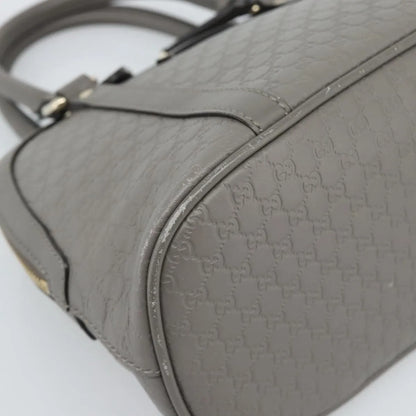 Gucci Convertible Dome Satchel Microguccissima Leather, Gray, Leather, Handbag