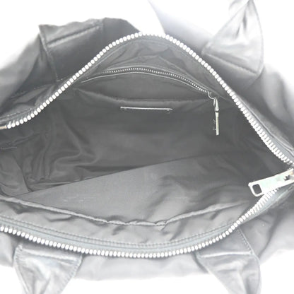 Prada Convertible Double Tote Tessuto, Black, Nylon, Handbag
