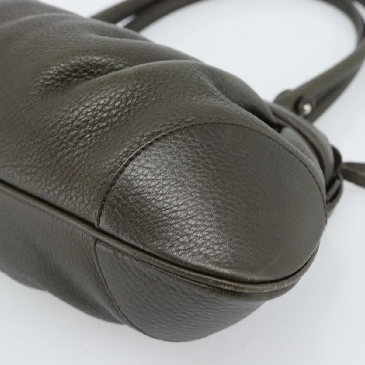 Salvatore Ferragamo Marisa Leather, Khaki, Leather, Handbag