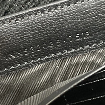 Saint Laurent Bellechasse Flap Leather, Black, Leather, Wallet