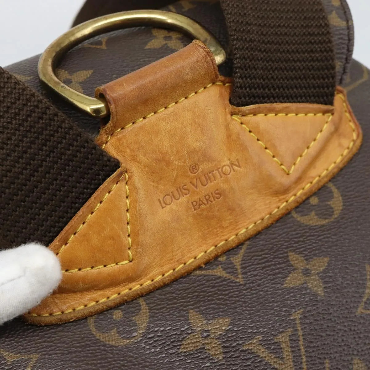 Louis Vuitton Vintage Montsouris Monogram Canvas, Brown, Canvas, Backpack
