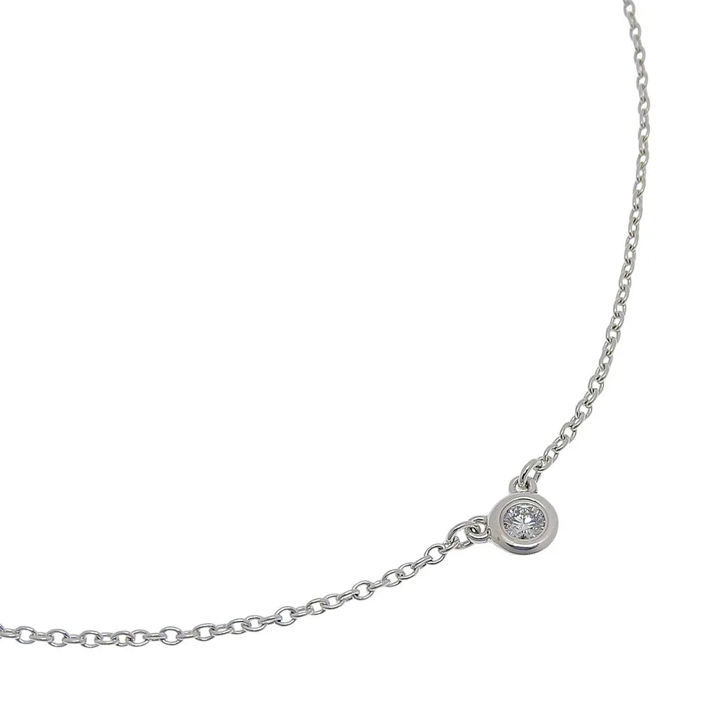 Tiffany & Co. Elsa Peretti Diamonds By The Yard 925 Silver with diamond, Silver, Sterling Silver, Necklace