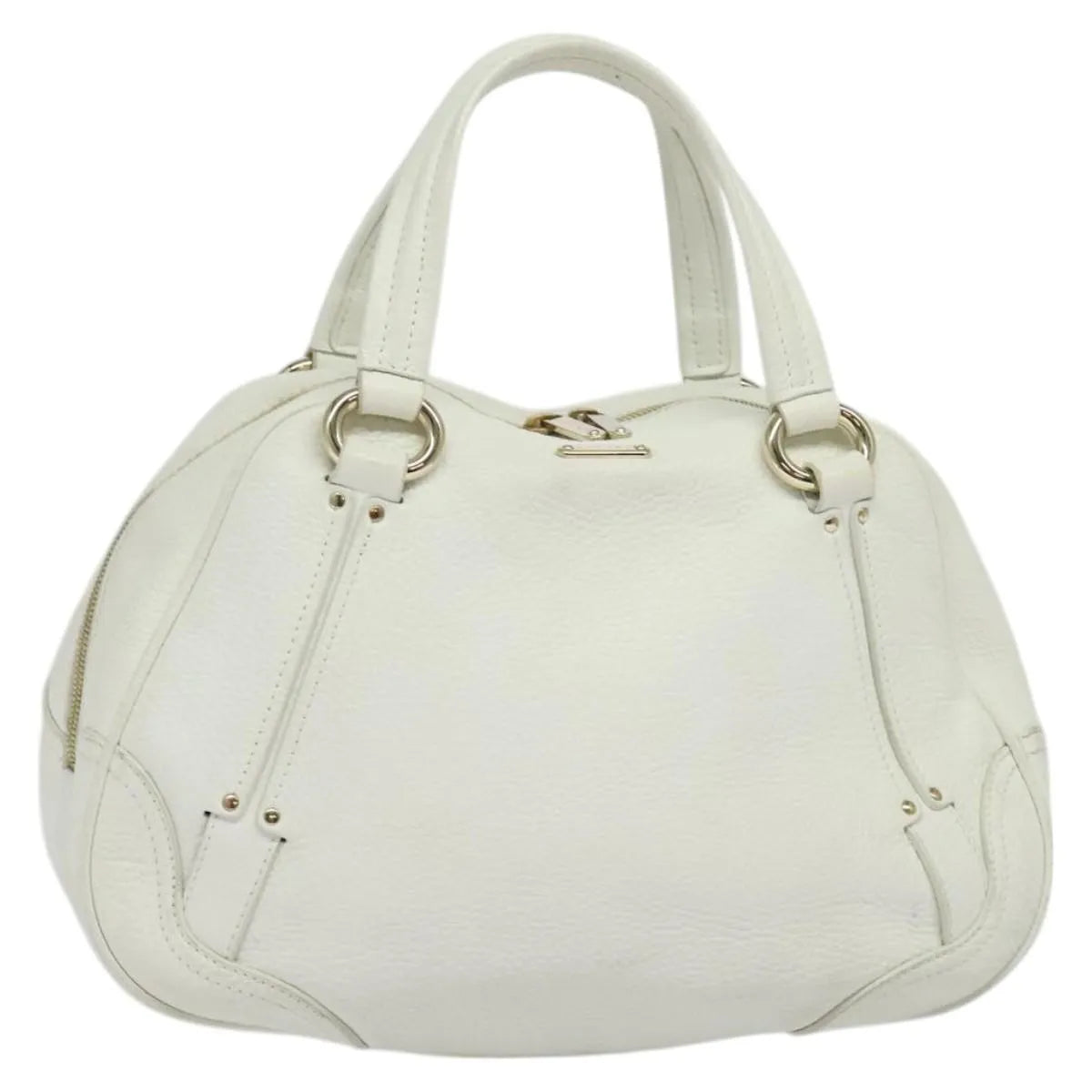 Celine vintage Leather, White, Leather, Handbag