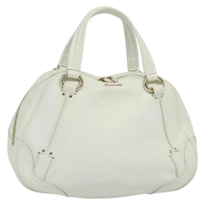 Celine vintage Leather, White, Leather, Handbag