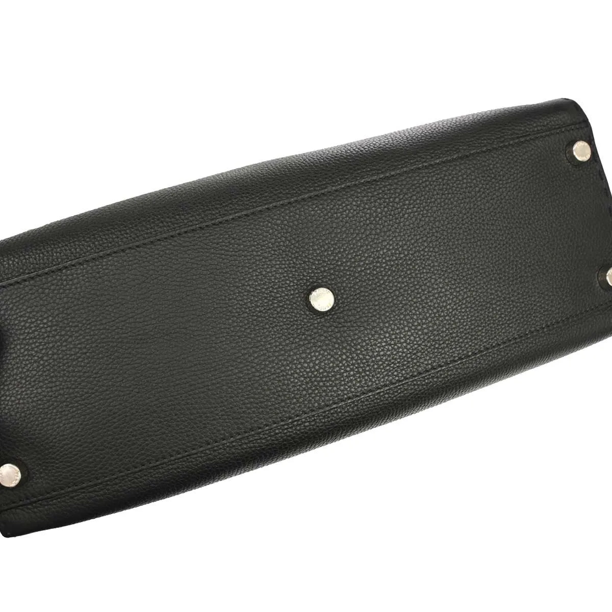 Fendi Selleria Peekaboo Fit Leather, Black, Leather, Handbag