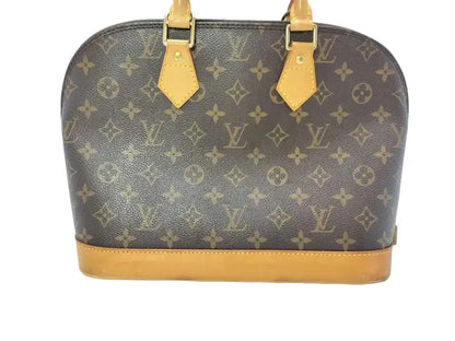 Louis Vuitton Vintage Alma Monogram Canvas, Brown, Canvas, Handbag