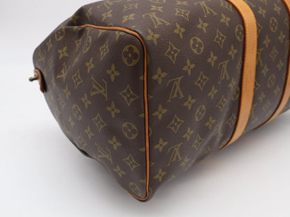 Louis Vuitton Keepall Monogram, Brown, Canvas, Travel Bag