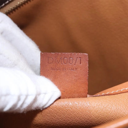Celine Macadam Pochette Canvas and Leather, Brown, PVC, Clutch