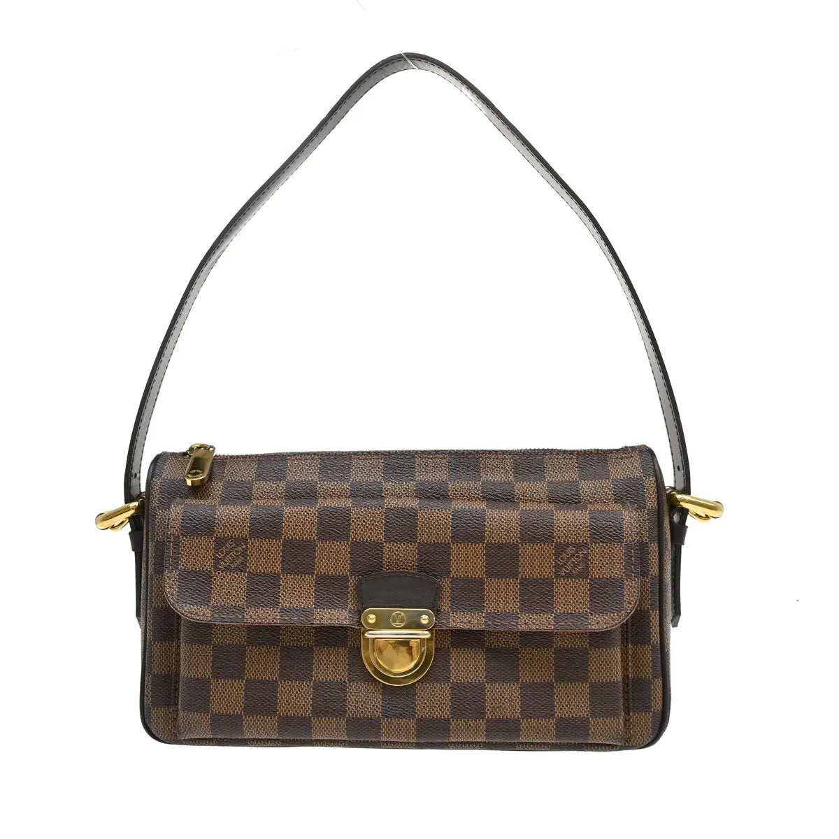 Louis Vuitton Ravello Damier Ebene, Brown, Canvas, Shoulder Bag