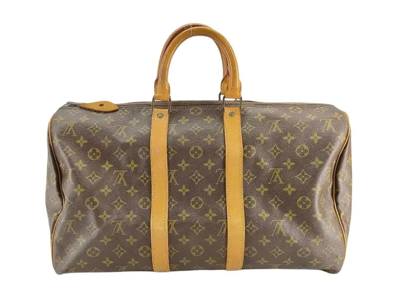 Louis Vuitton Keepall Monogram Canvas, Brown, Canvas, Travel Bag