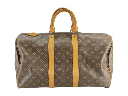 Louis Vuitton Keepall Monogram Canvas, Brown, Canvas, Travel Bag