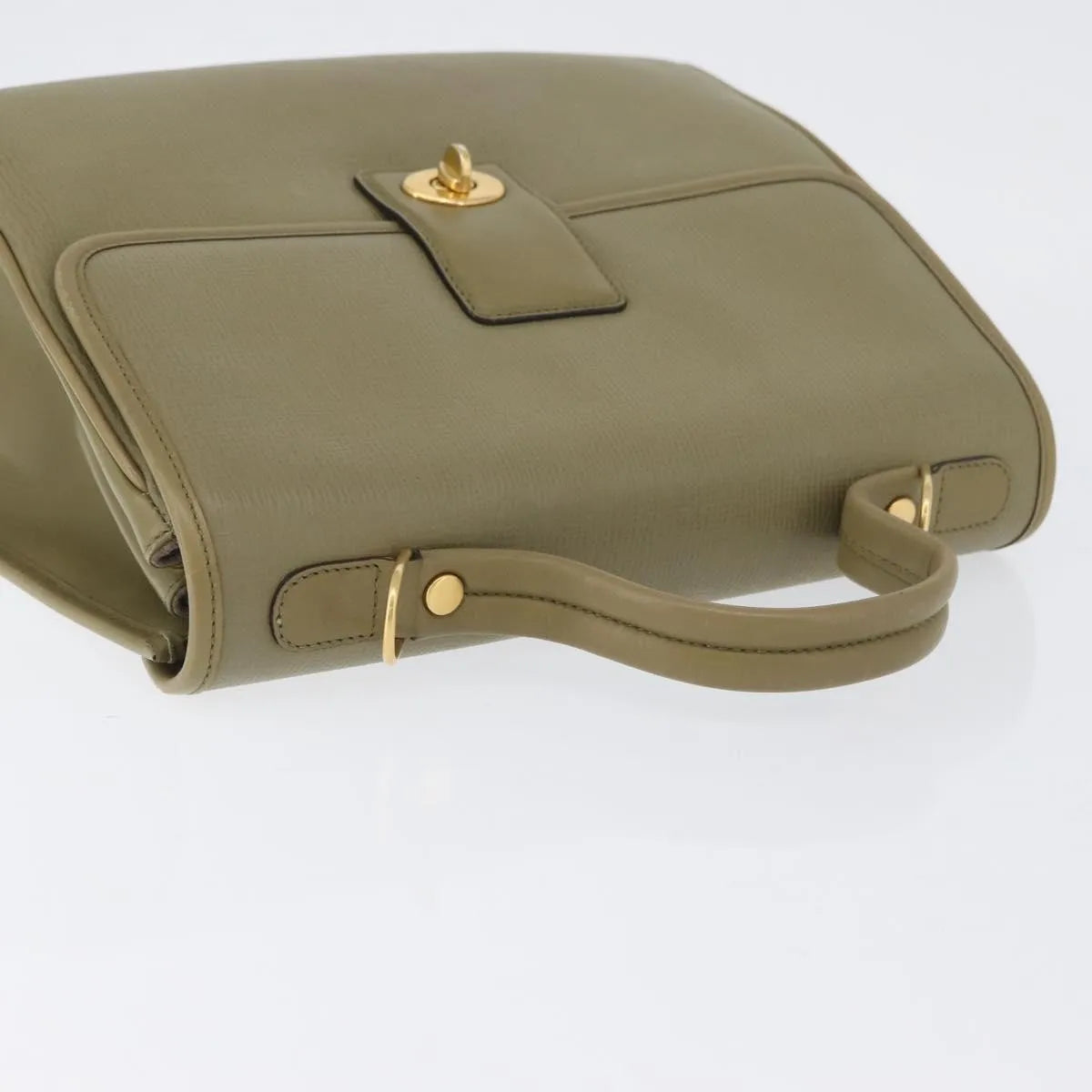 Gucci Vintage Leather, Green, Leather, Handbag