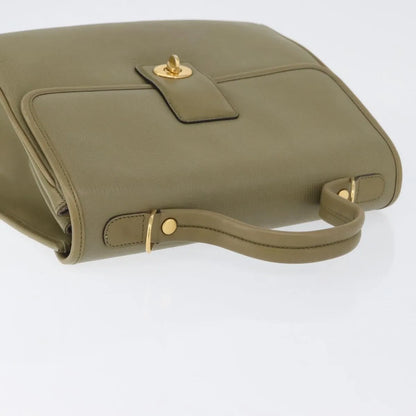 Gucci Vintage Leather, Green, Leather, Handbag