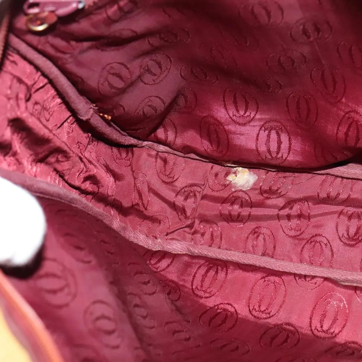 cartier Tasseled Must de Cartier Leather, Yellow, Leather, Shoulder Bag