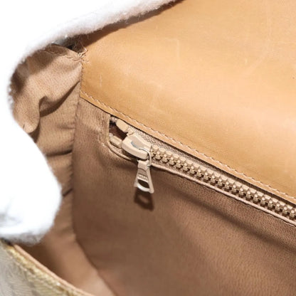 Celine Vintage Macadam Canvas, Beige, Canvas, Shoulder Bag