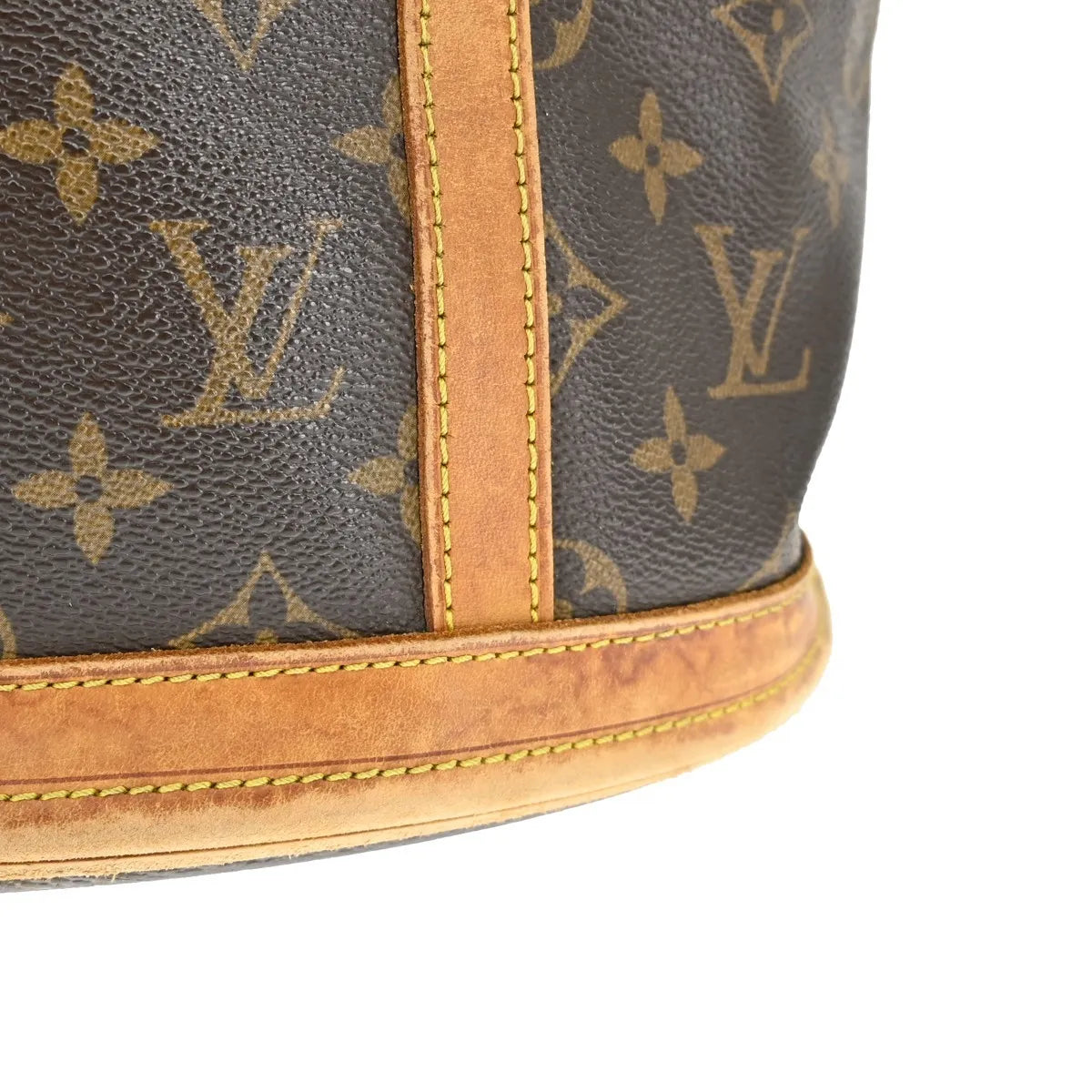 Louis Vuitton Petit Bucket Monogram Canvas, Brown, Canvas, Tote Bag