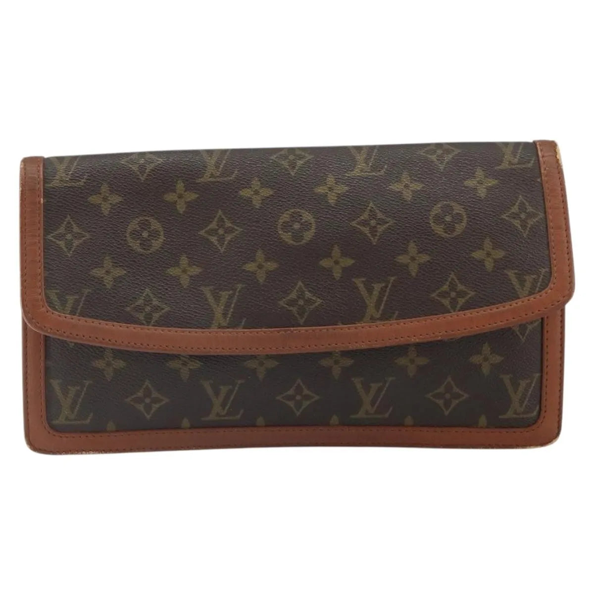 Louis Vuitton Dame Pochette Monogram Canvas, Brown, Canvas, Clutch