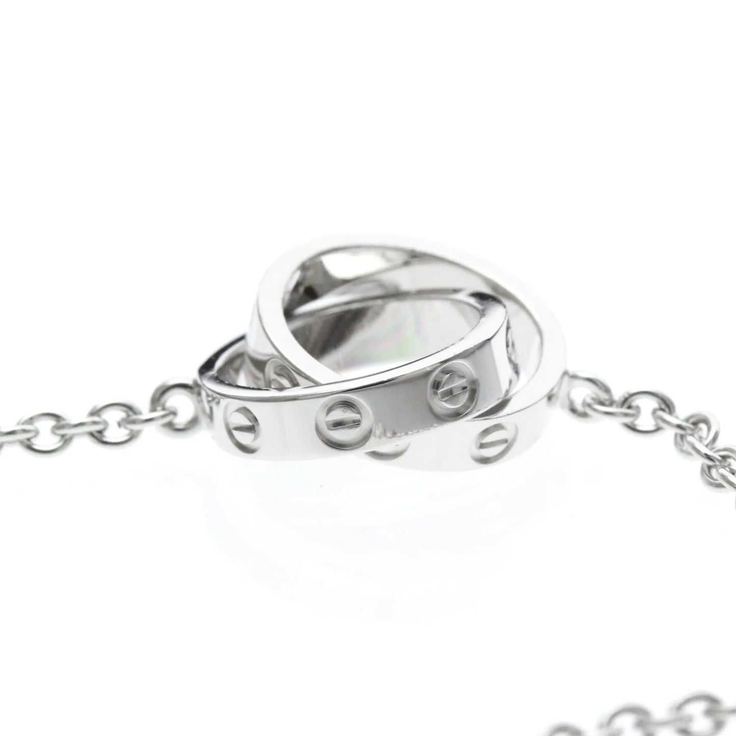 Cartier Love Interlocking 18K White Gold, Silver, White Gold, Bracelet