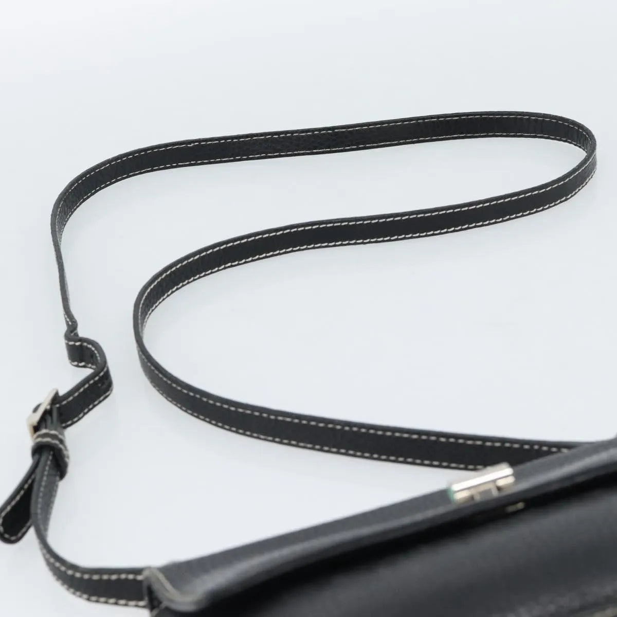 Tiffany & Co. Vintage Leather, Black, Leather, Shoulder Bag