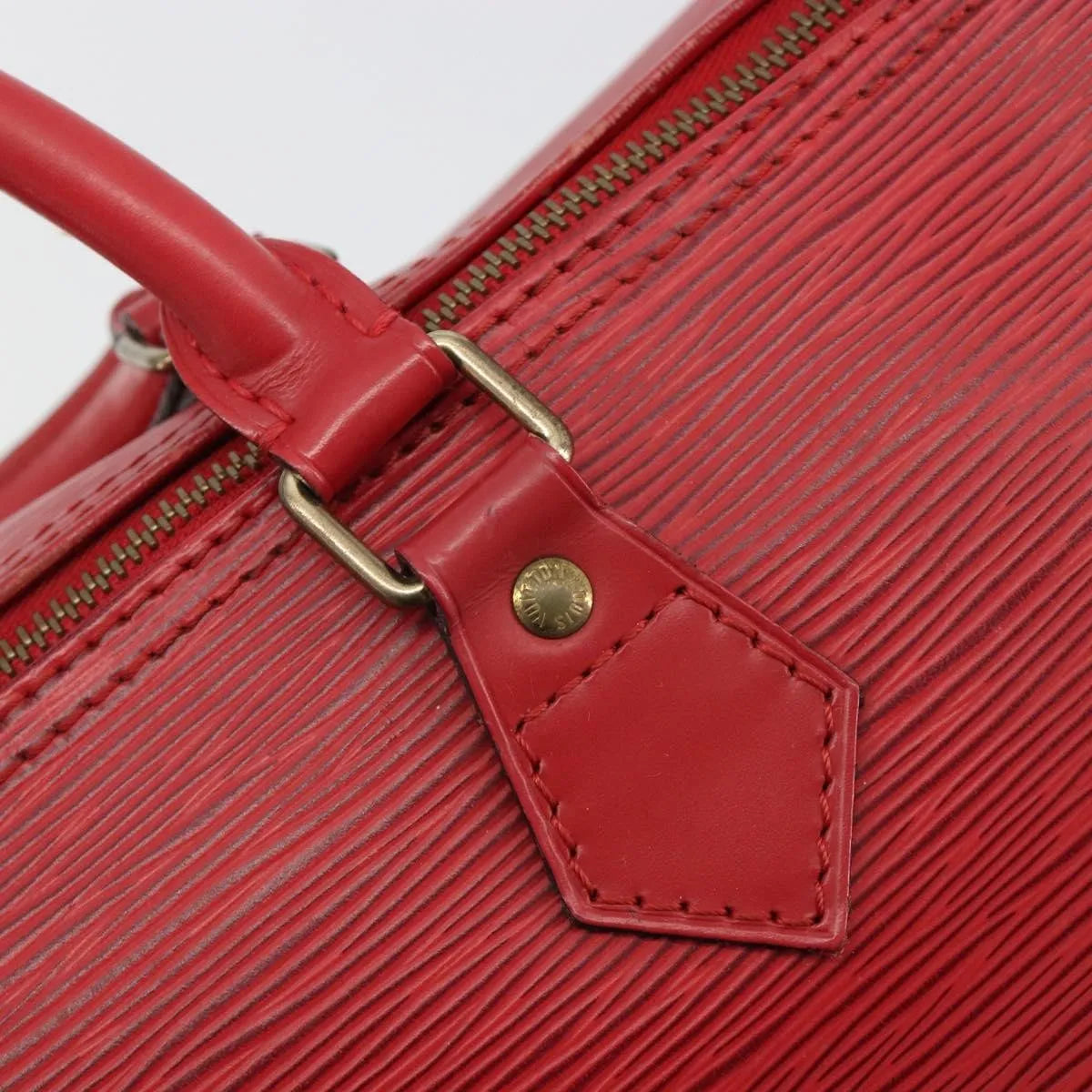 Louis Vuitton Speedy Epi Leather, Red, Leather, Handbag