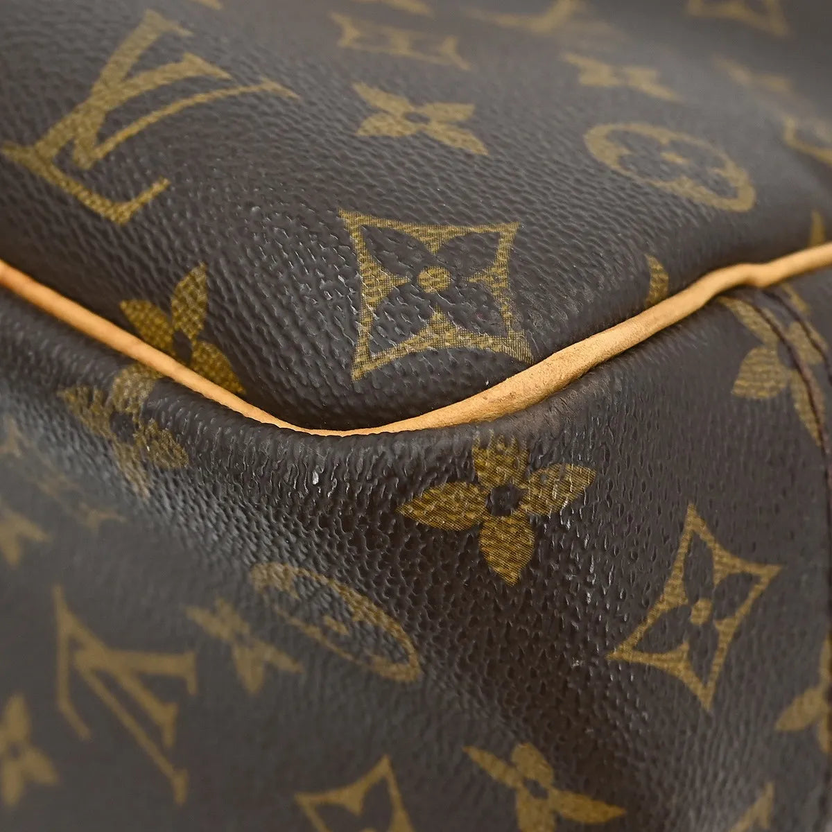 Louis Vuitton Deauville Monogram Canvas, Brown, Canvas, Handbag
