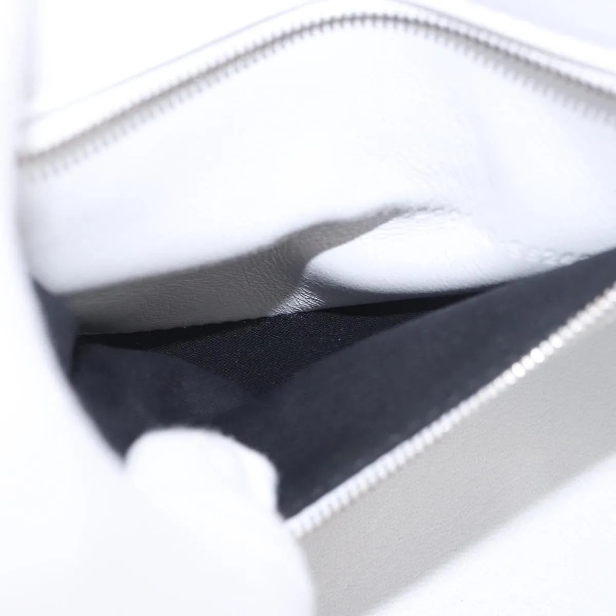 Balenciaga Hourglass Top Handle Leather, White, Leather, Handbag