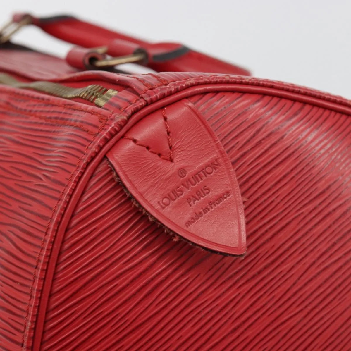 Louis Vuitton Speedy Epi Leather, Red, Leather, Handbag