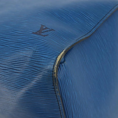 Louis Vuitton Keepall Epi, Blue, Leather, Travel Bag
