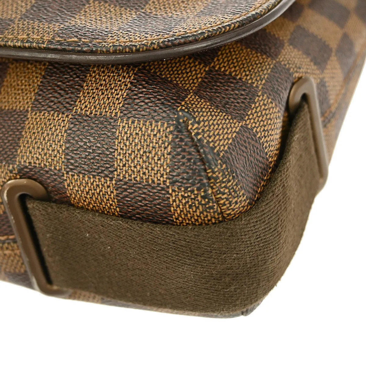 Louis Vuitton Brooklyn Damier, Brown, Canvas, Crossbody Bag