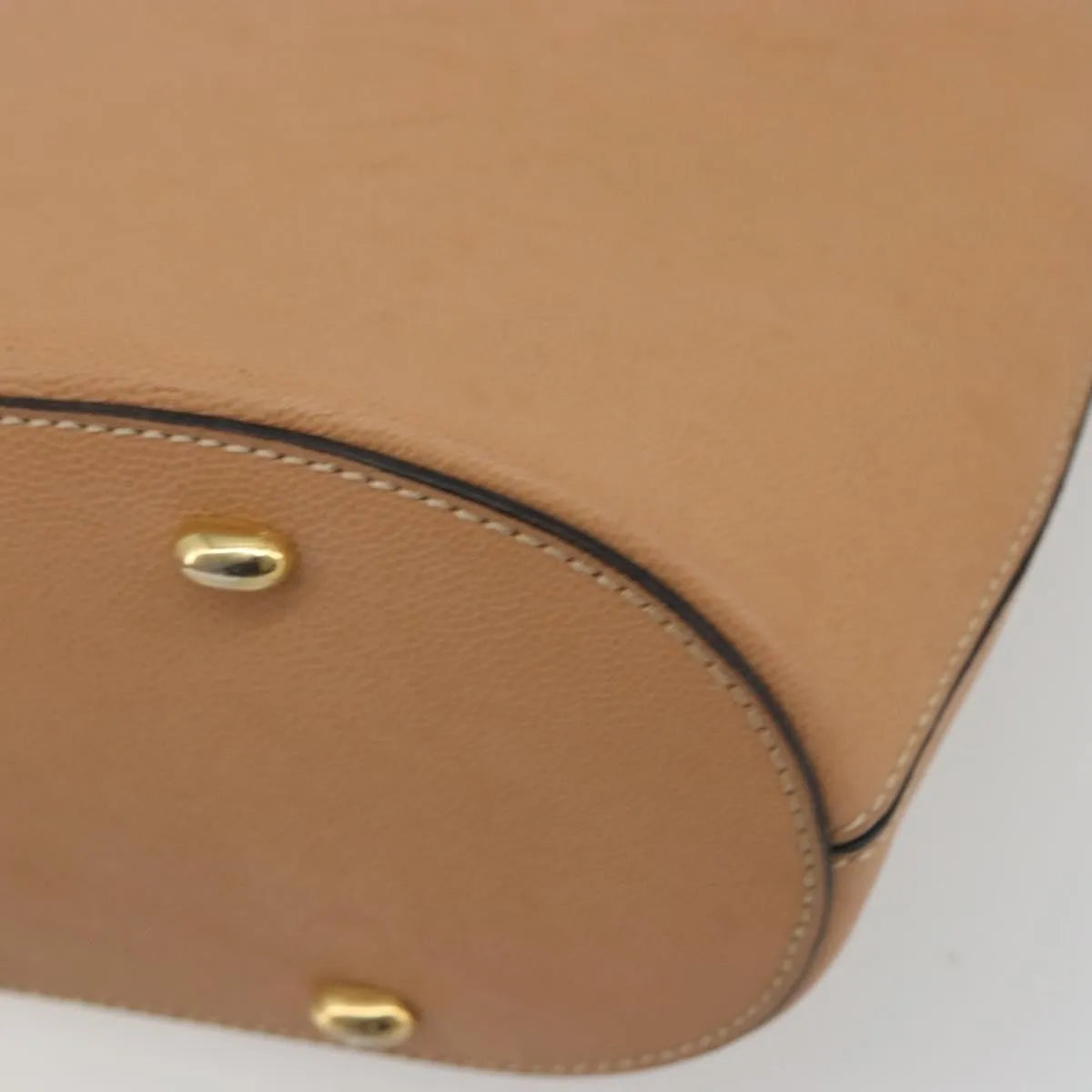 Celine Vintage Leather, Beige, Leather, Shoulder Bag