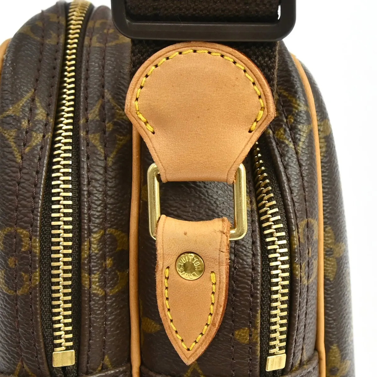 Louis Vuitton Reporter Monogram, Brown, Canvas, Shoulder Bag