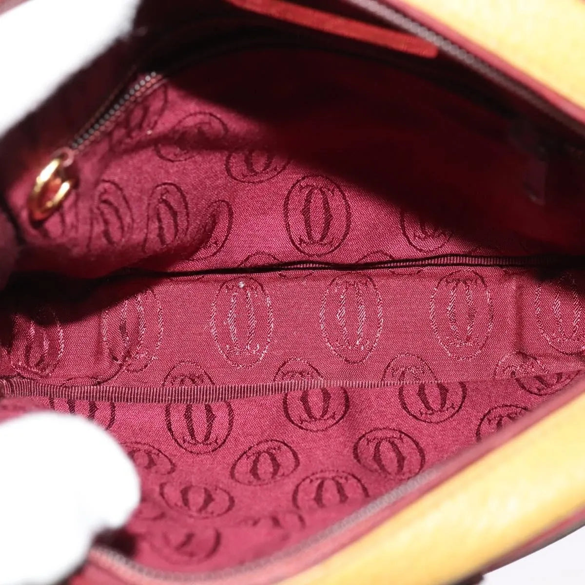 cartier Tasseled Must de Cartier Leather, Beige, Leather, Shoulder Bag