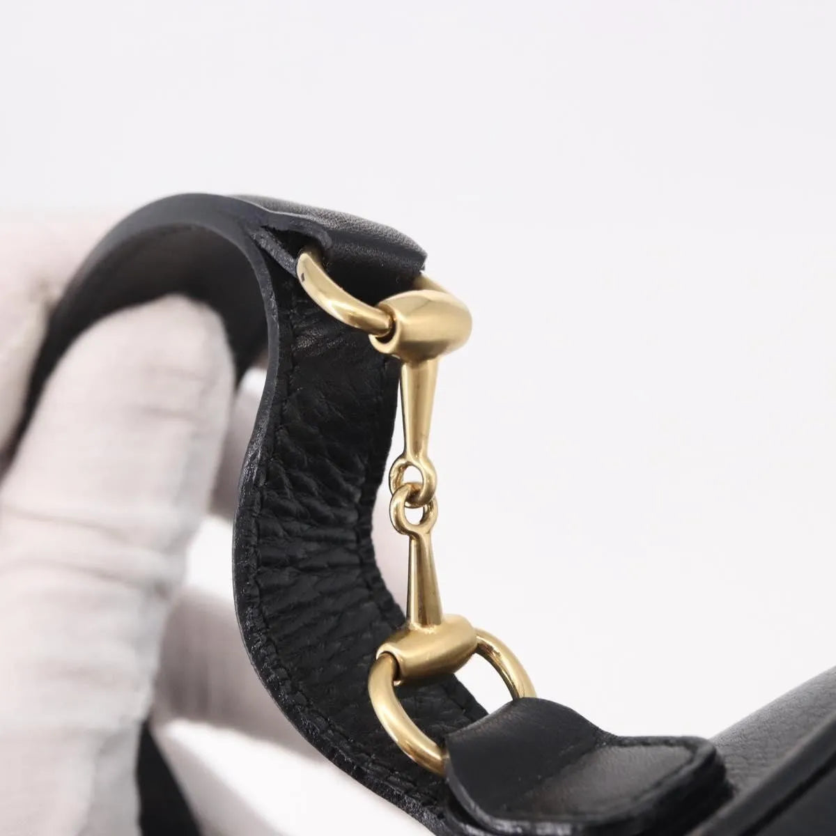 Gucci Horsebit Vanity leather, Black, Leather, Toiletry Case