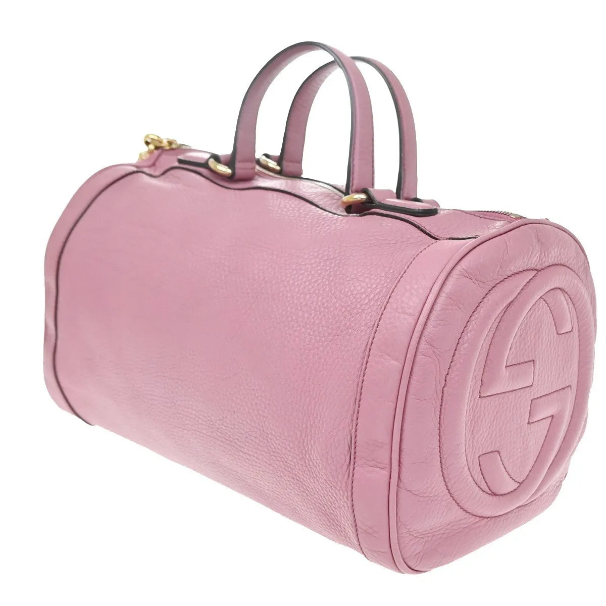 Gucci Soho Boston Leather, Pink, Leather, Handbag