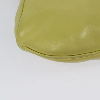 Celine Vintage Leather, Yellow, Leather, Shoulder Bag