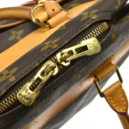 Louis Vuitton Bowling Vanity Printed Tuffetage with Leather, Brown, Canvas, Handbag