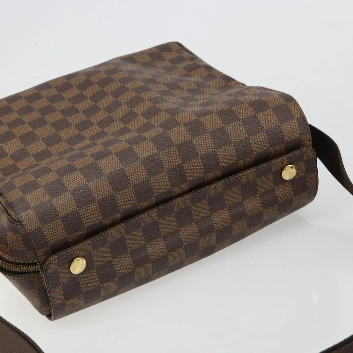 Louis Vuitton Naviglio Damier, Brown, Canvas, Shoulder Bag