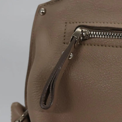 Salvatore Ferragamo Sofia Satchel Leather, Beige, Leather, Handbag