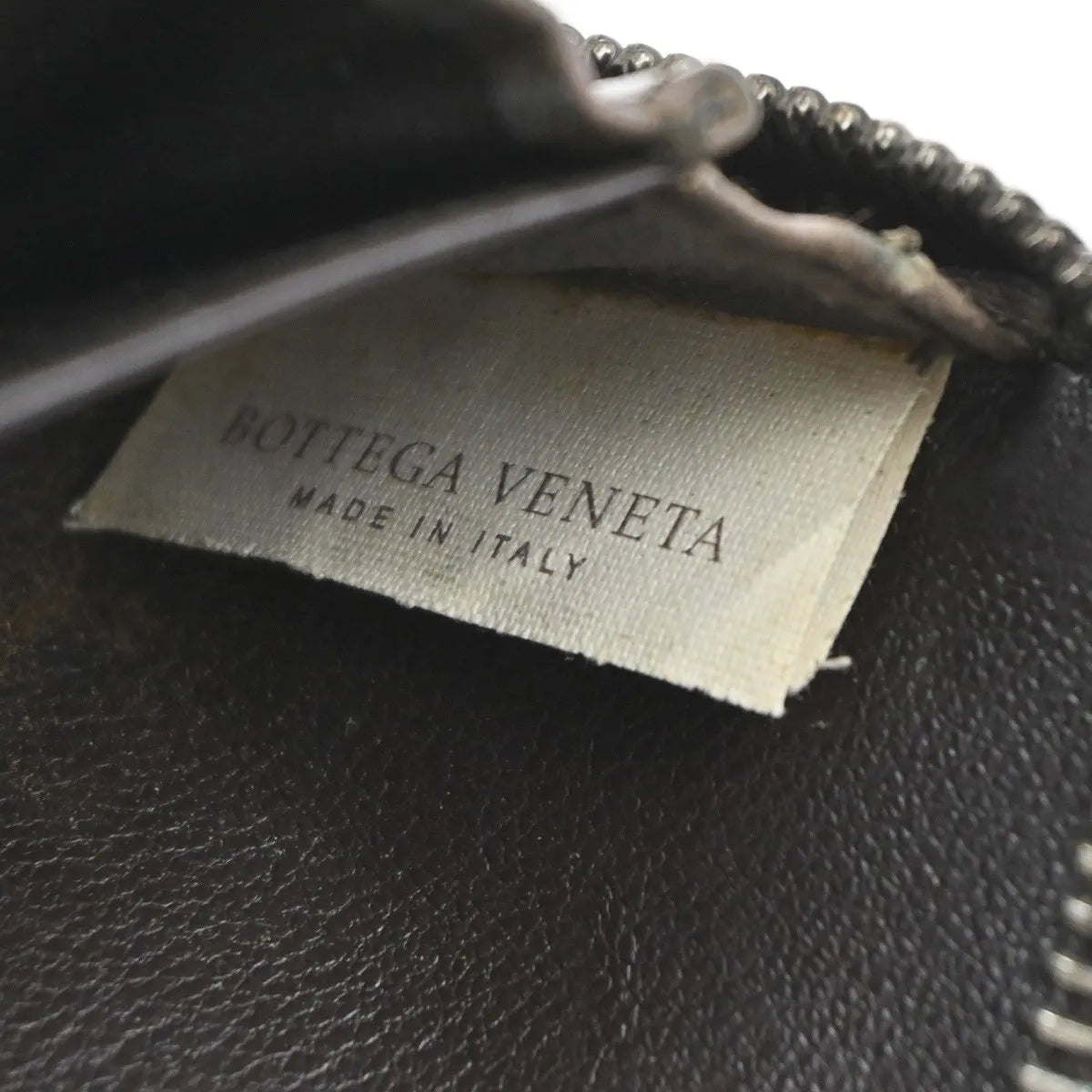 Bottega Veneta Zip Coin Purse Intrecciato Nappa, Brown, Leather, Wallet