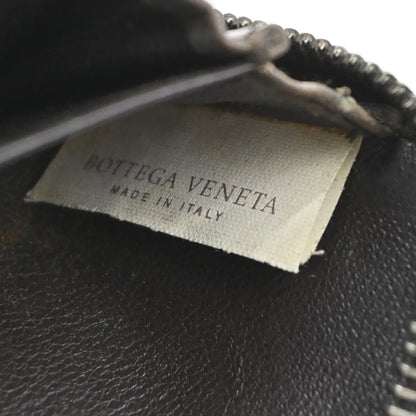 Bottega Veneta Zip Coin Purse Intrecciato Nappa, Brown, Leather, Wallet