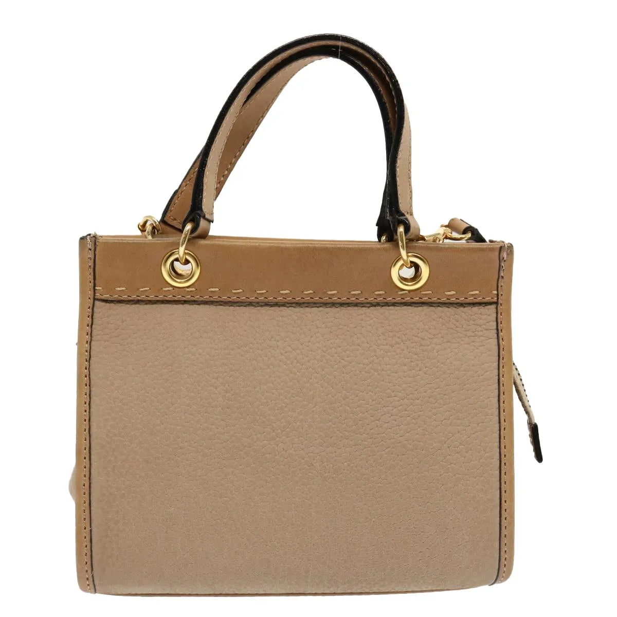 Celine vintage Leather, Beige, Leather, Handbag