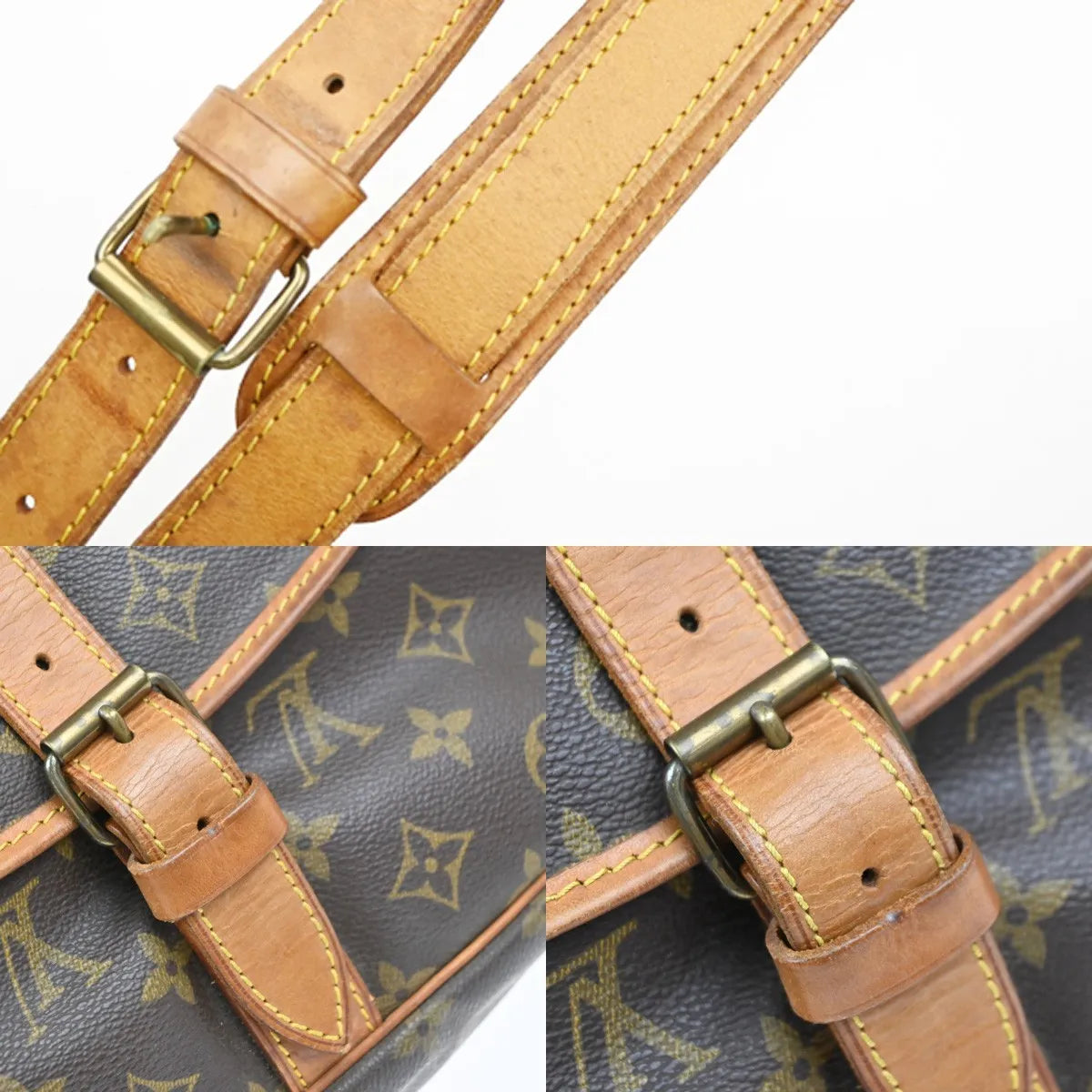 Louis Vuitton Saumur Monogram Canvas, Brown, Canvas, Shoulder Bag