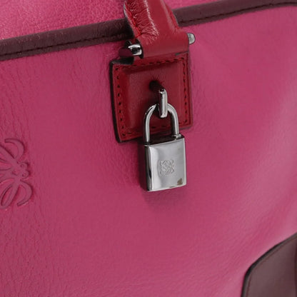 Loewe Amazona Leather, Pink, Leather, Handbag