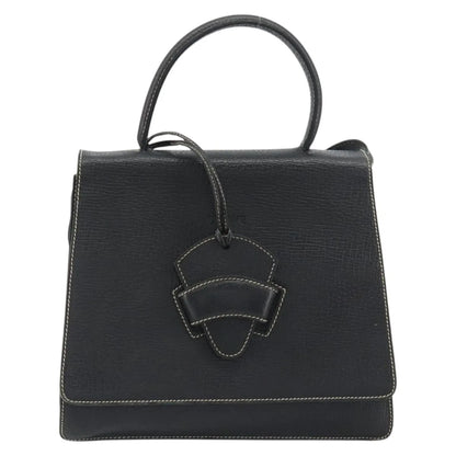 Loewe Barcelona Top handle Leather, Black, Leather, Handbag