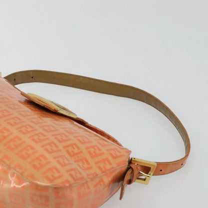 Fendi Zucchino Canvas Mamma Baguette canvas, Orange, Canvas, Shoulder Bag